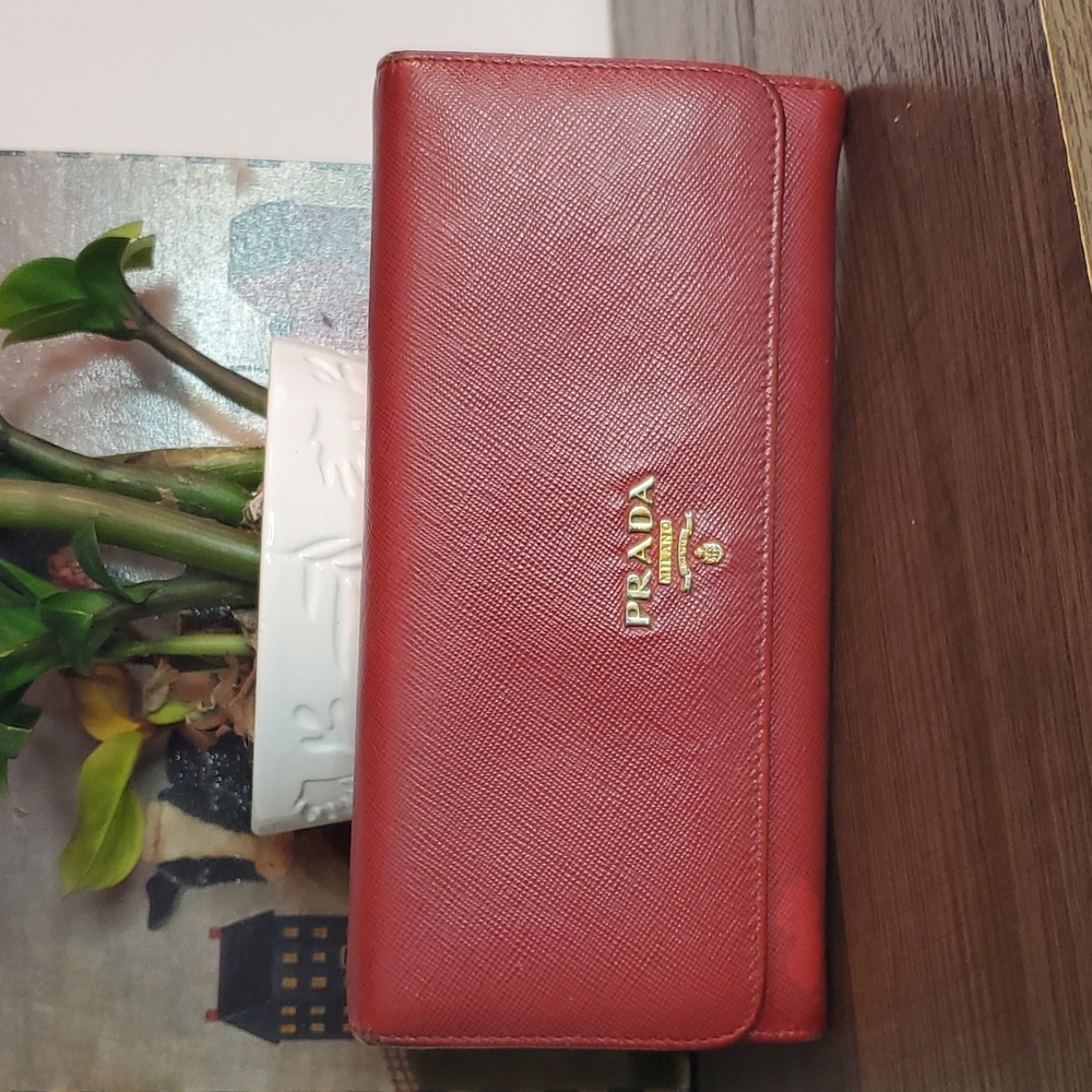 Prada Red Wallet